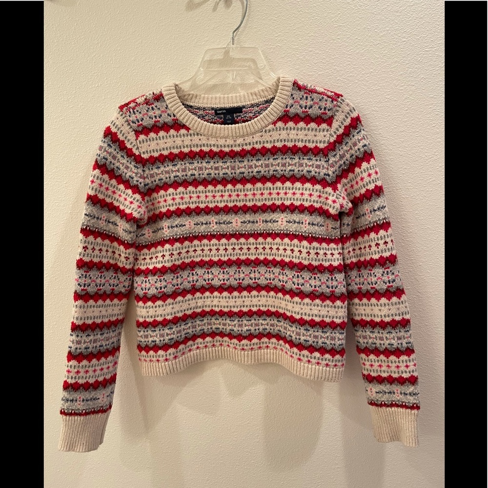 Fair Isle Crew neck sweater - GAP Kids size 14/16